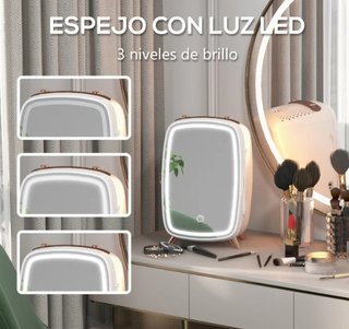 Nevera Cosméticos 6L con Espejo y Luz