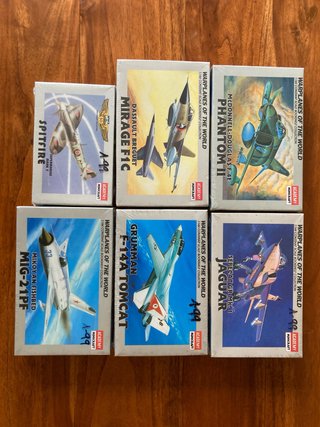 Maquetas Aviones Academy 1:144 (6 uds)