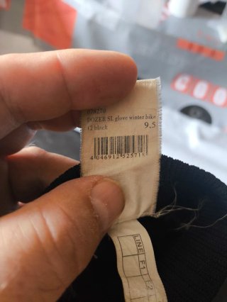 Guantes Ziener negros Talla 9.5