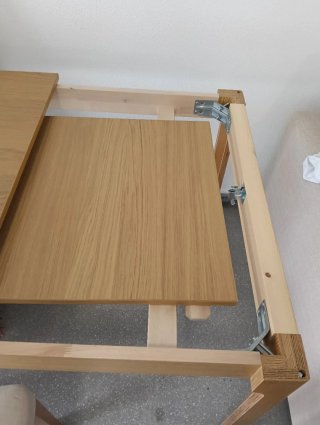 Mesa comedor 90x180 - 90x240 y 6 sillas madera.