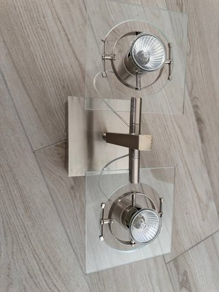 Lámpara de techo IKEA cristal y metal