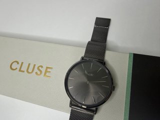 Orologio Cluse Mesh Grigio Scuro Acciaio