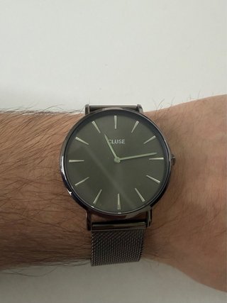 Orologio Cluse Mesh Grigio Scuro Acciaio