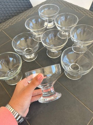 Set 10 ciotole vetro gelato/macedonia