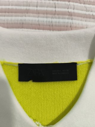 Jersey manga corta mujer verde y blanco