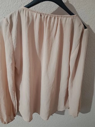 Blusa Zara manga larga con transparencias