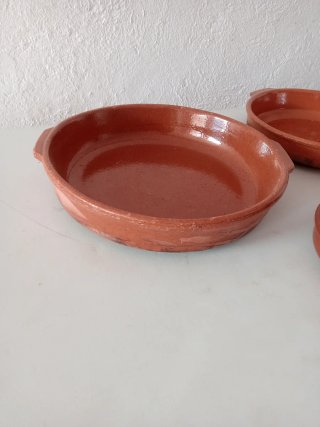5 Cazuelas de Barro Varios Tamaños