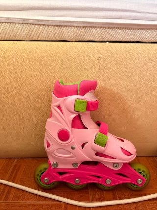 Patines Kinder Rosa y Verde Talla 28-31