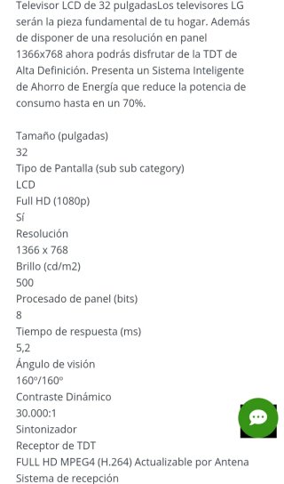 Televisor LG Negro