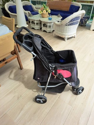 Carrito para perros plegable