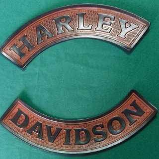 Parches Cuero Harley Davidson Artesanalales