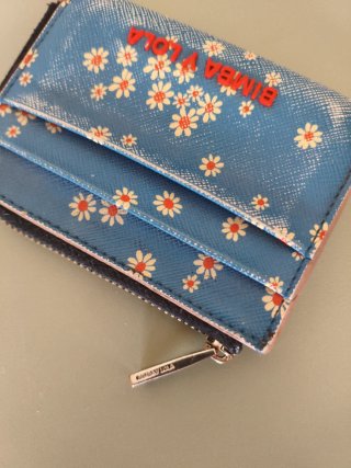 Monedero Bimba y Lola floral azul