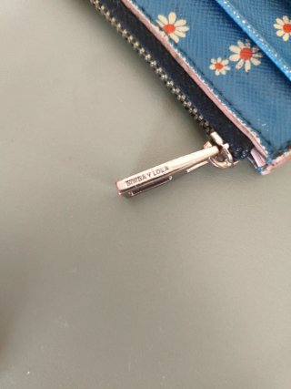 Monedero Bimba y Lola floral azul