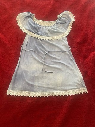 Vestido vaquero mujer con encaje