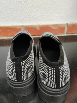 Zapatos Graceland negros con brillo