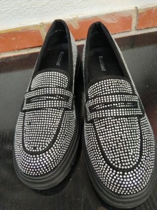 Zapatos Graceland negros con brillo