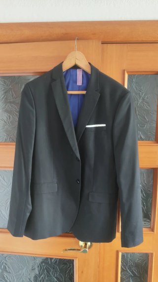 Chaqueta Americana Zara Negra