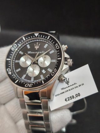 Reloj Maserati Cronógrafo Hombre Negro/Plata