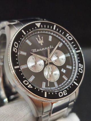 Reloj Maserati Cronógrafo Hombre Negro/Plata