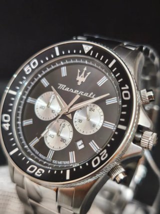 Reloj Maserati Cronógrafo Hombre Negro/Plata