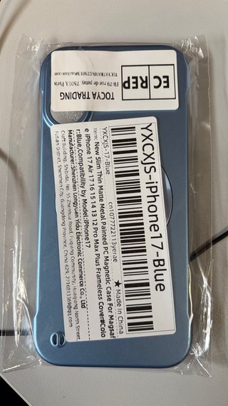 Funda iPhone 17 Azul Metálica