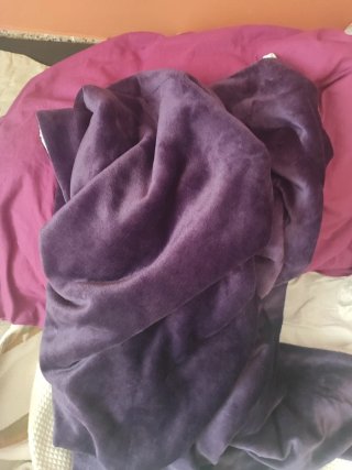 Manta Franela Morada 150x200