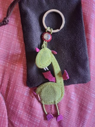 Portachiavi drago verde