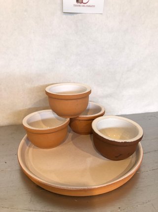Set Piatto e Ciotole Terracotta Vintage