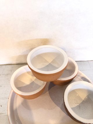 Set Piatto e Ciotole Terracotta Vintage
