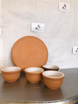 Set Piatto e Ciotole Terracotta Vintage