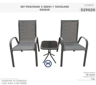 Set 2 sedie + tavolino Positano