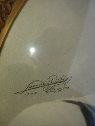 Foto antigua con firma