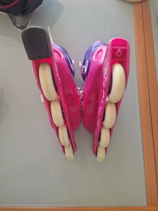 Patines infantiles rosas y morados Oxelo