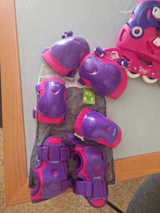 Patines infantiles rosas y morados Oxelo