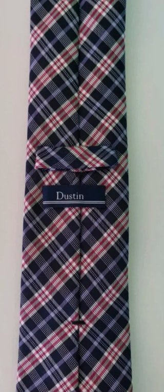 Corbata de cuadros azul y rojo