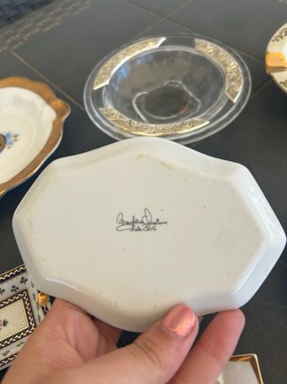 Svuotatasche porcellana Limoges decorati
