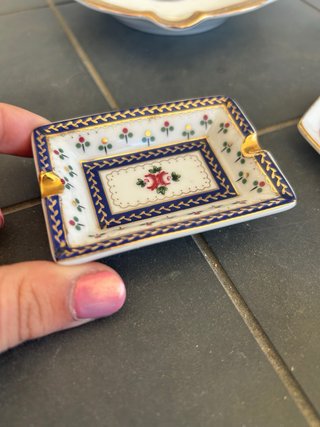 Svuotatasche porcellana Limoges decorati