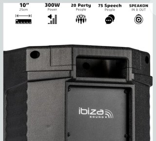 Altavoz Ibiza XTK10-MKII 300W
