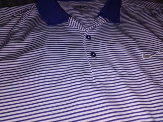 Polo Nike Golf Rayas Azul Blanco