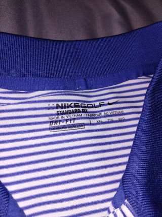 Polo Nike Golf Rayas Azul Blanco