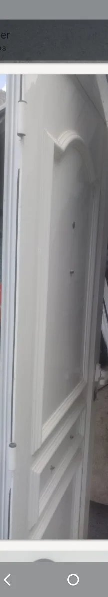 Puerta blindada aluminio con marco