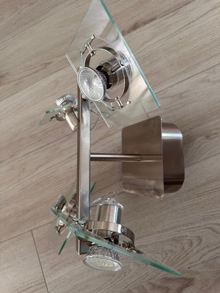Lámpara de techo IKEA cristal y metal