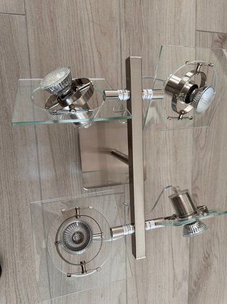 Lámpara de techo IKEA cristal y metal