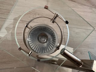Lámpara de techo IKEA cristal y metal