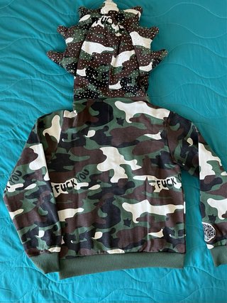 Felpa Glogang Chief Keef Camo Militare