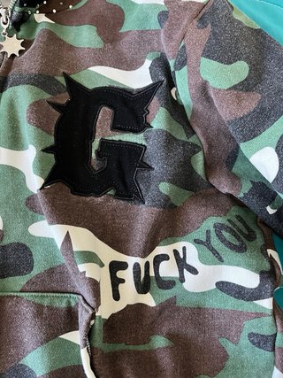 Felpa Glogang Chief Keef Camo Militare
