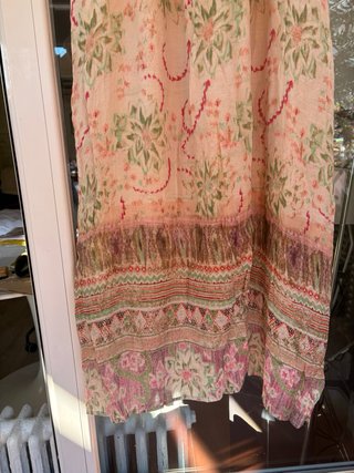 Vestido largo seda M
