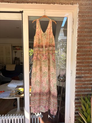 Vestido largo seda M
