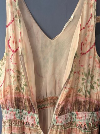 Vestido largo seda M