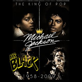 Camiseta Michael Jackson King of Pop Negra